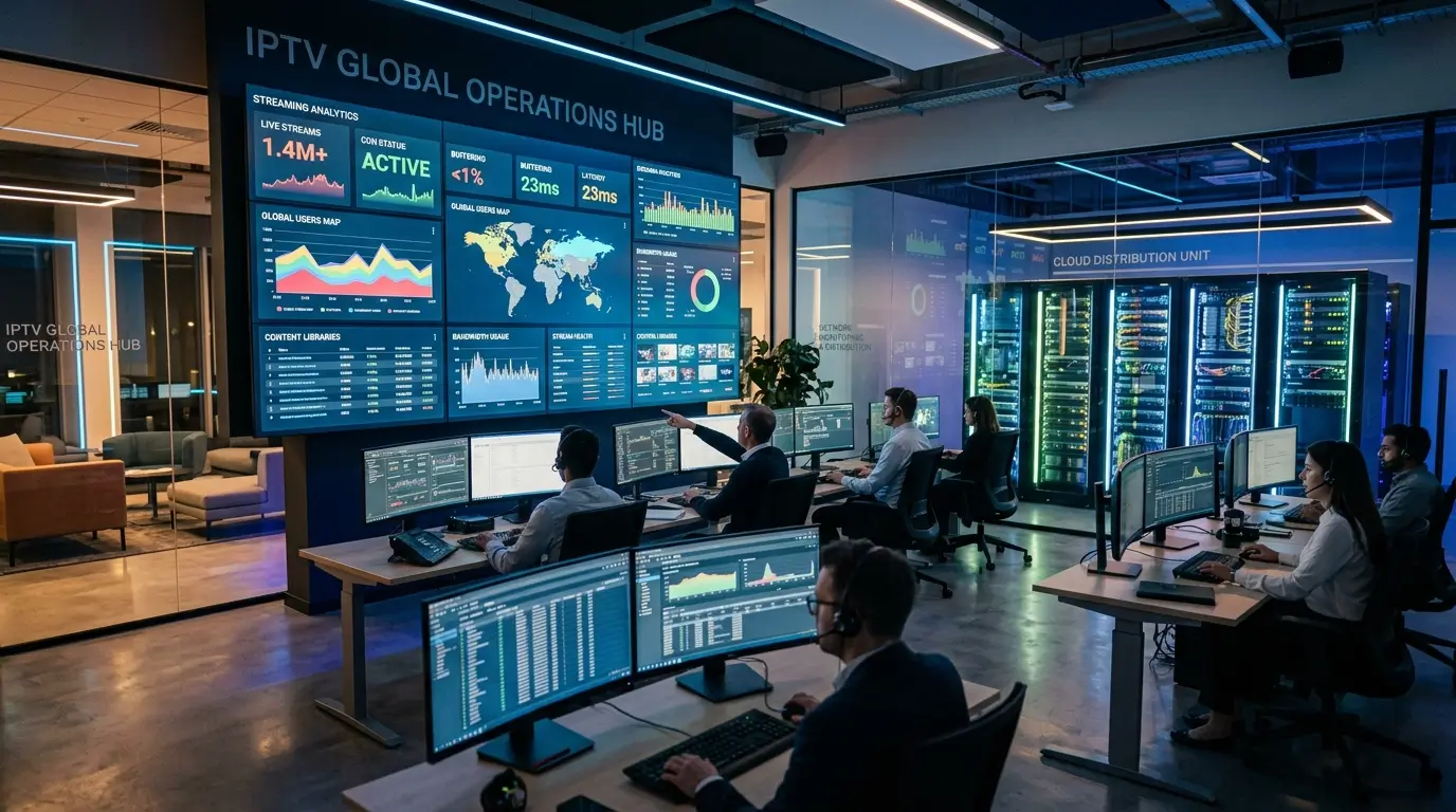 Professional IPTV suppliers operating advanced streaming server infrastructure